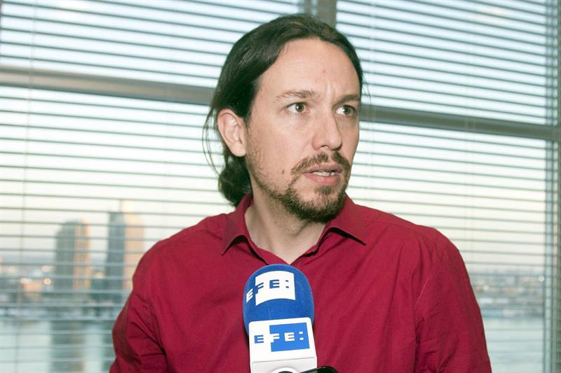 Pablo Iglesias, líder de "Podemos", durante su estancia en Nueva York