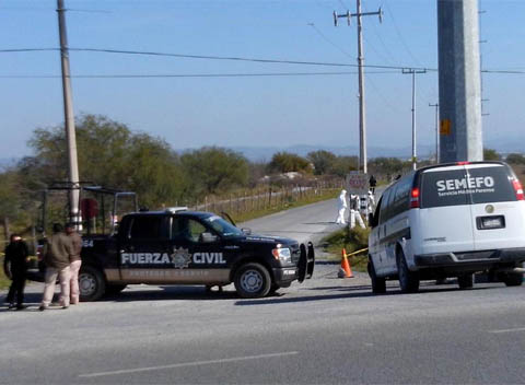 El hallazgo se dio a la altura del kilómetro 9 de la carretera.