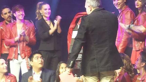 Belinda quedó admirada con la producción. 
