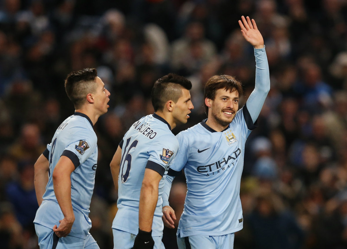 Agüero, Nasri y Silva, protagonistas de la victoria del Manchester City  
