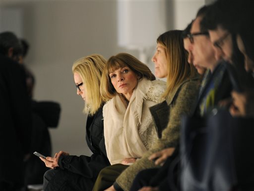 Anna Wintou no podía faltar a este tipo de presentaciones. 