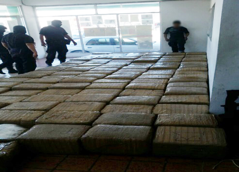 La droga se encontraba en 276 paquetes en una vivienda.