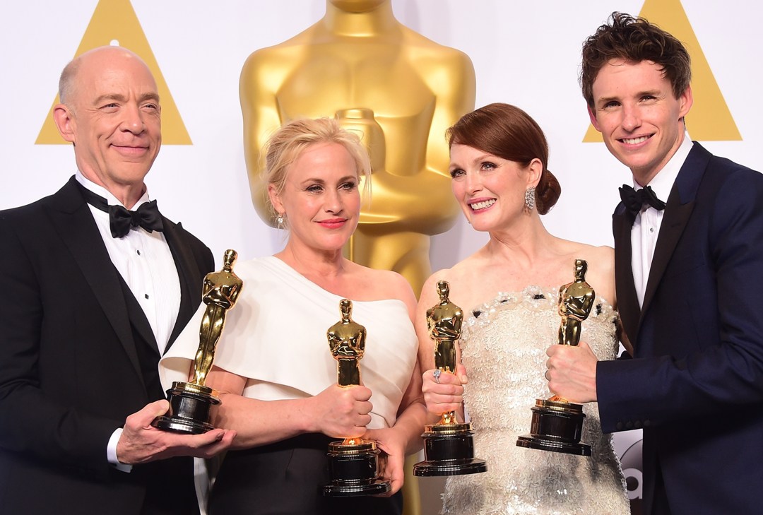 J.K. Simmons, Patricia Arquette, Julianne Moore, Eddie Redmayne. 