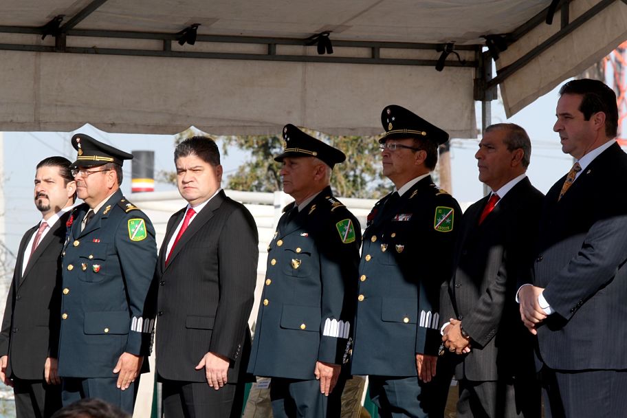 Ceremonia de conmemoración del Día de la Bandera en Torreón.