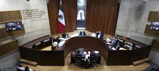 Sesión pública del Tribunal Electoral del Poder Judicial de la Federación.