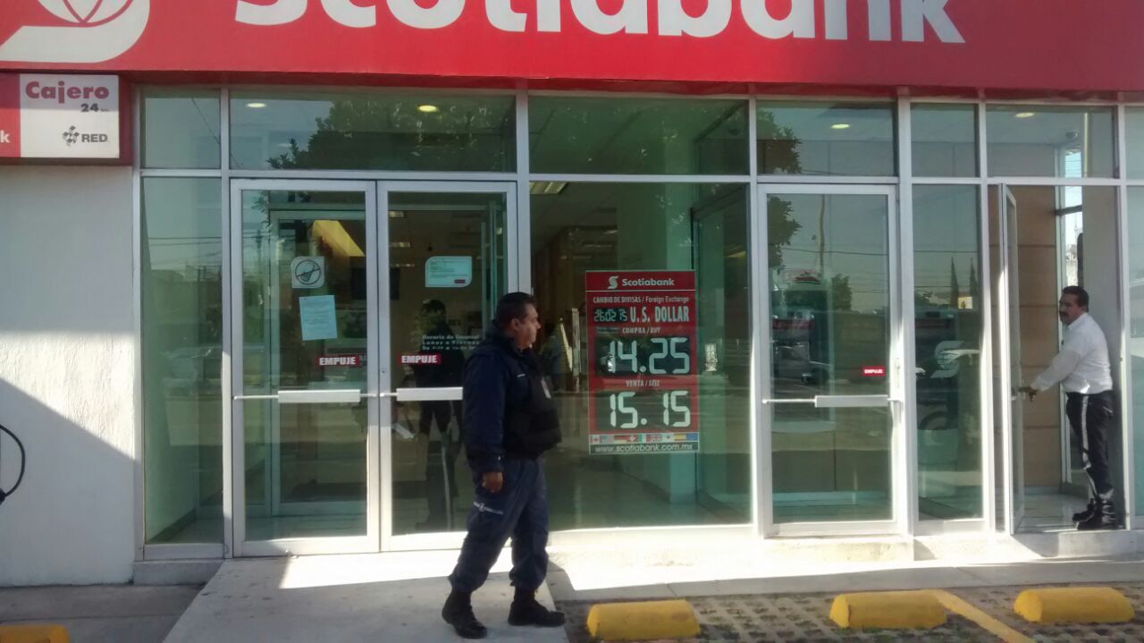 En lo que va del año se ha registrado seis asaltos bancarios en la zona metropolitana