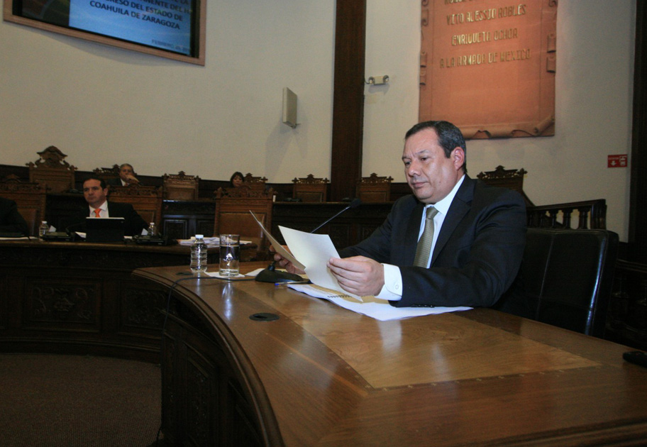 Comparecencia del Procurador General de Justicia del Estado, Homero Ramos Gloria. 