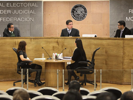 Sesión del Tribunal Electoral del Poder Judicial de la Federación, Sala Monterrey,