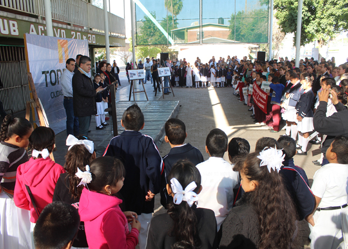 Se financiaron obras como aulas de usos múltiples, sanitarios y canchas, dentro del programa "Escuela digna".