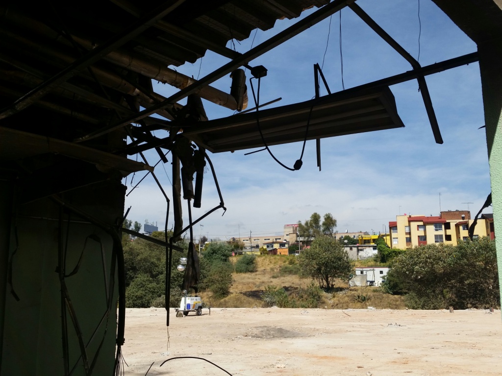 El mercado resultó afectado luego de la explosión en el Hospital Infantil de Cuajimalpa