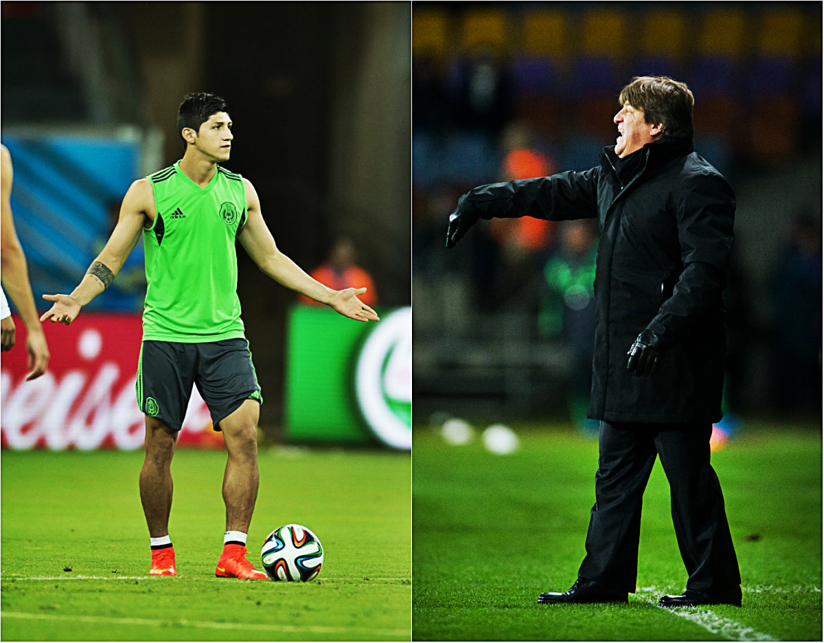 Alan Pulido y Miguel Herrera 