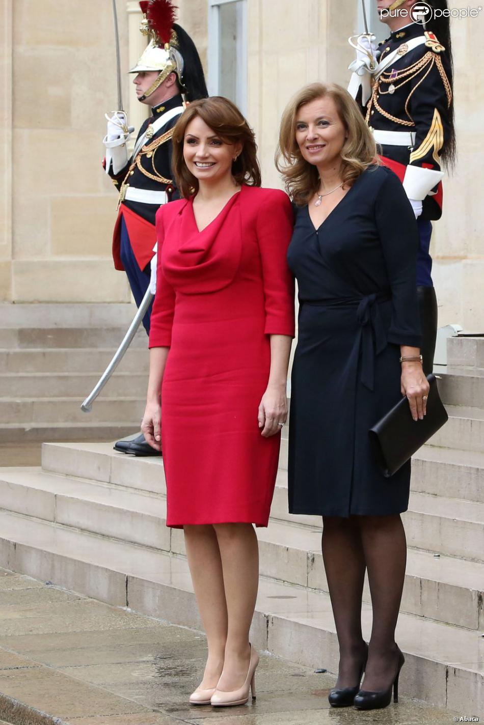 Angélica Rivera y Valérie Trierweiler, entonces primera dama de Francia