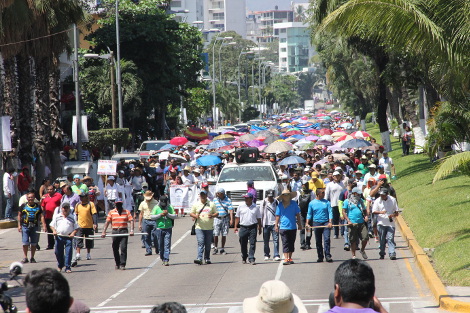 Los manifestantes bloquearon la costera