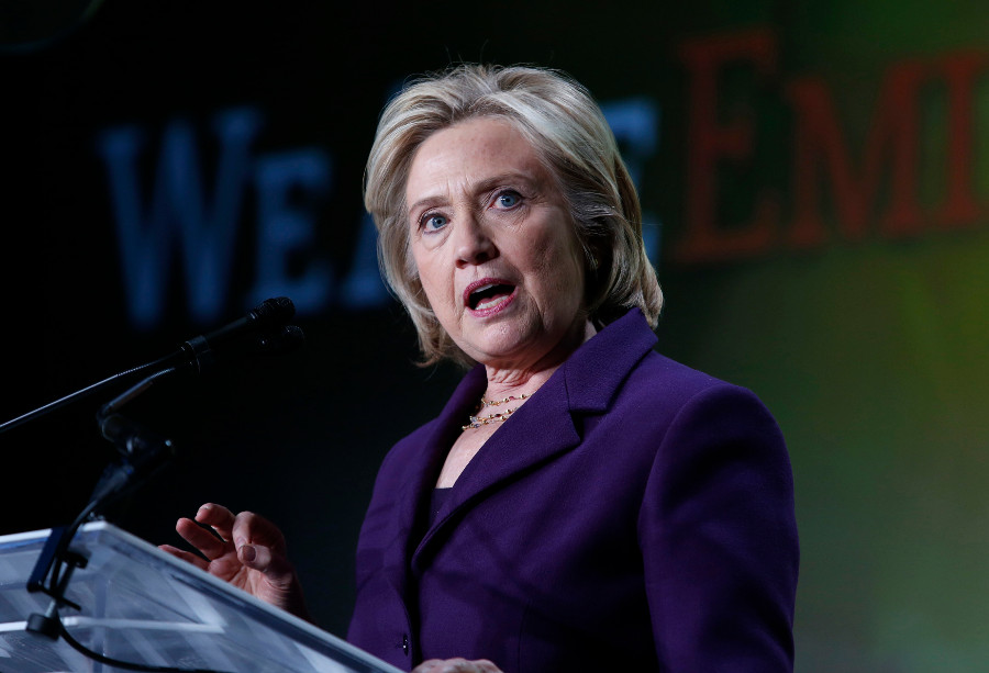 La ex secretaria de Estado estadounidense Hillary Clinton.