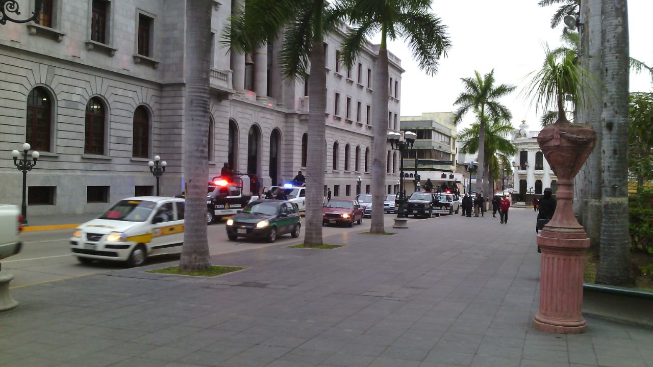 Blindan centro de Tampico.
