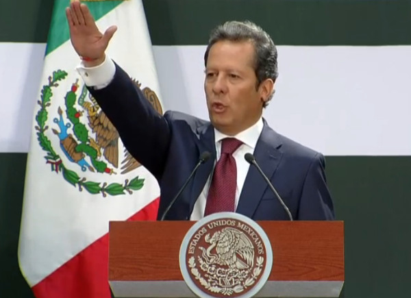 Eduardo Sánchez rindió protesta como coordinador de Comunicación Social de la Presidencia de la República.