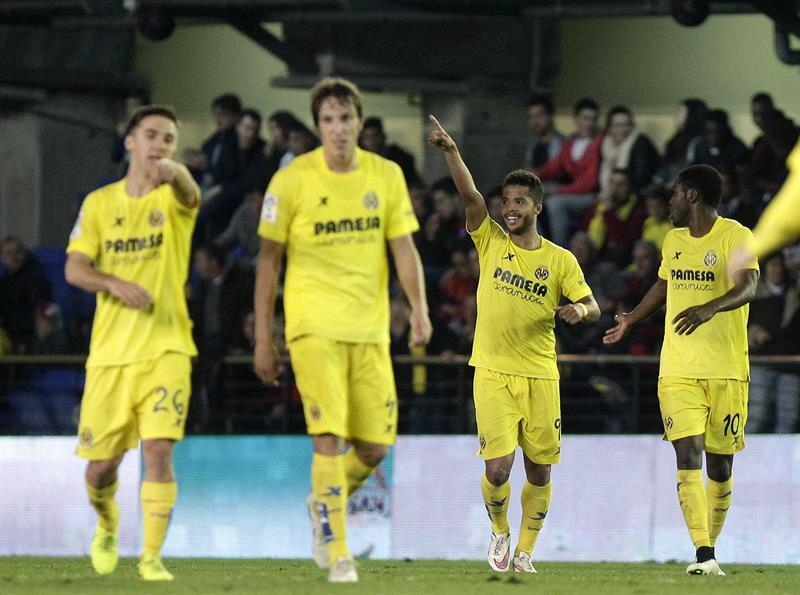 Giovani festeja gol ante el Celta de Vigo