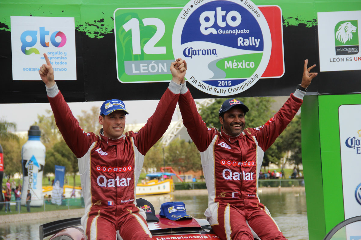 Nasser Al-Attiyah y su copiloto Matthieu Baumel