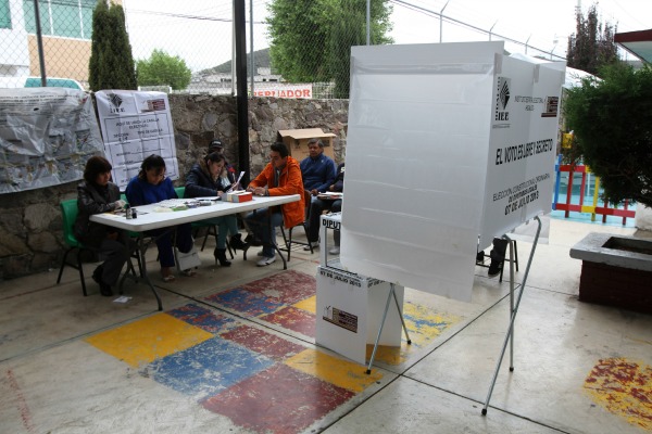 Casilla electoral.