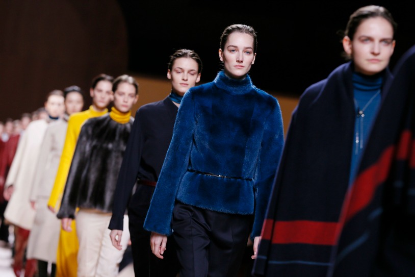 El desfile de Hermès durante la Semana de la Moda de París.