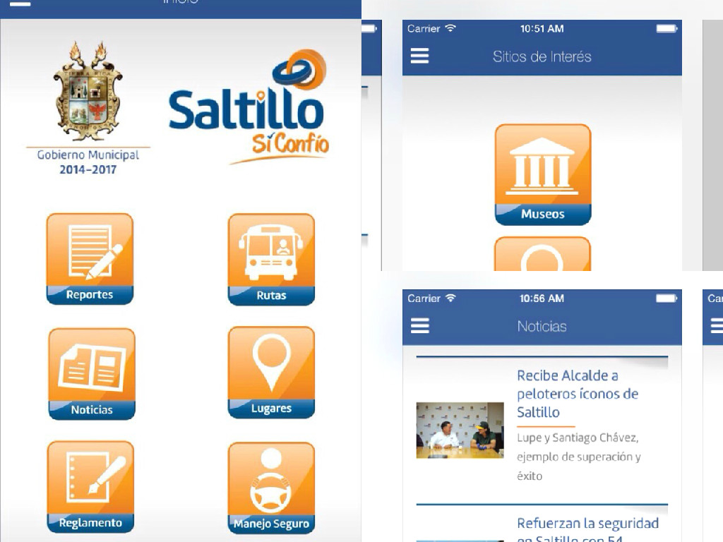 El ayuntamiento de Saltillo presentó la aplicación 'Saltillo' de denuncia ciudadana, disponible para sistemas iOS y Android.