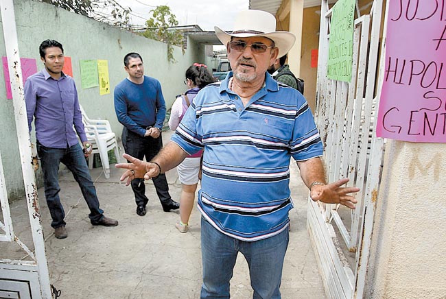 Hipólito llegó a La Ruana luego de que el lunes por la noche quedó libre. 