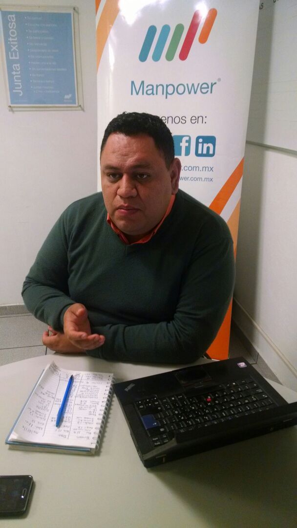 Salvador Alcocer, gerente de Negocios de Manpower para Torreón y Durango.
