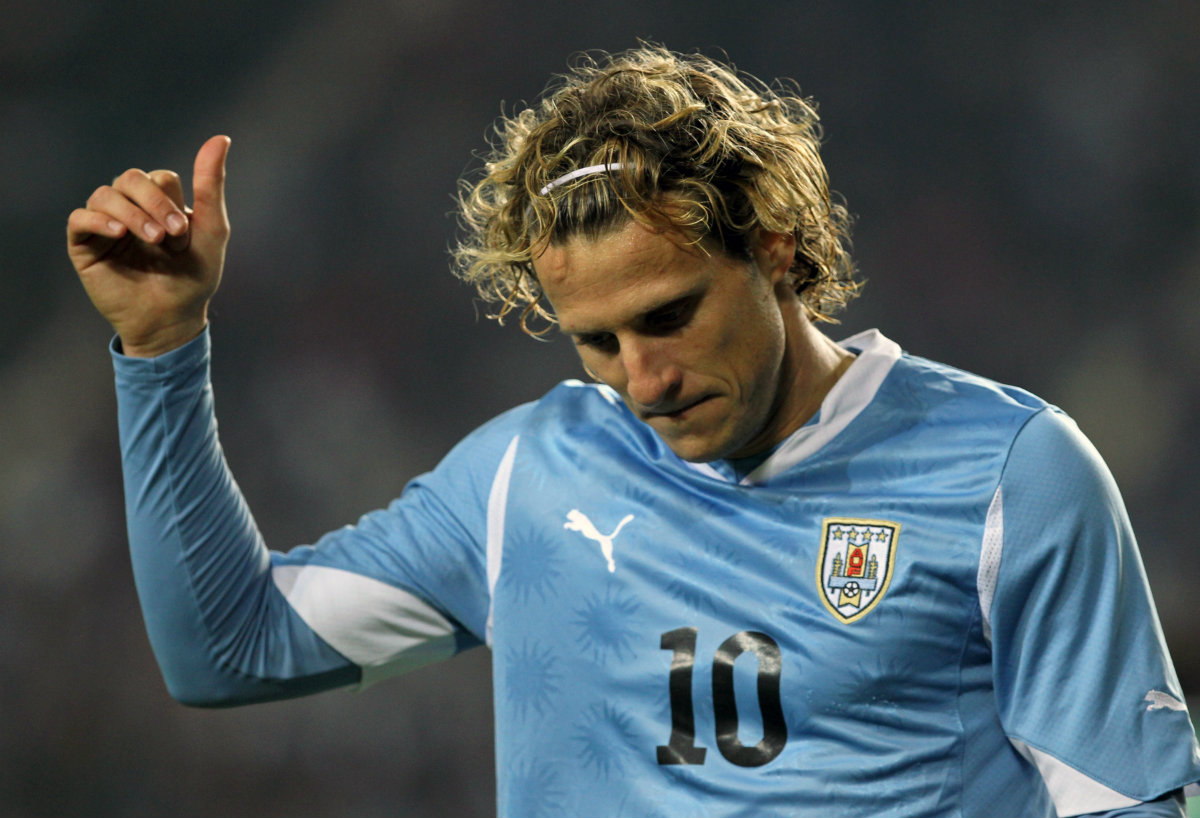 Diego Forlán, delantero uruguayo 