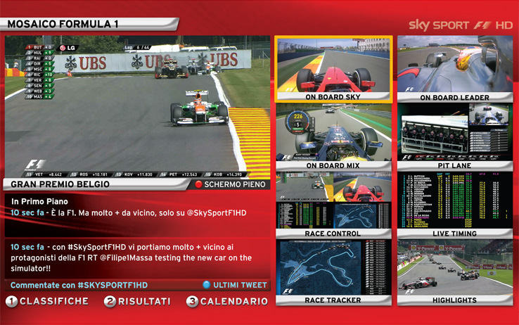 Sky inicia transmisiones del Canal F1 Latin America 