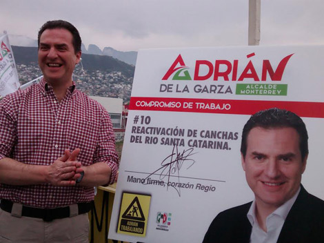 Adrián de la Garza, candidato del PRI para Monterrey, señaló que se buscar regresar la zona de esparcimiento a los regiomontanos.
