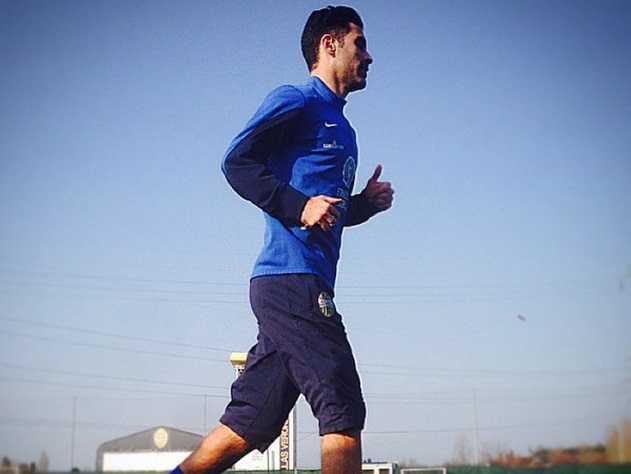 Rafael Márquez, entrenando con el Hellas Verona 