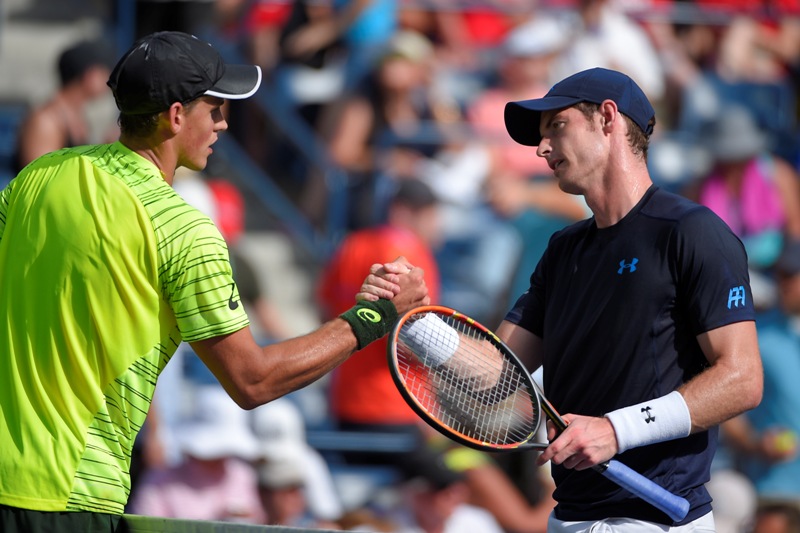 Vasek Pospisil y Andy Murray