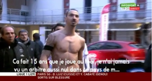 Zlatan salió molesto tras derrota del PSG 