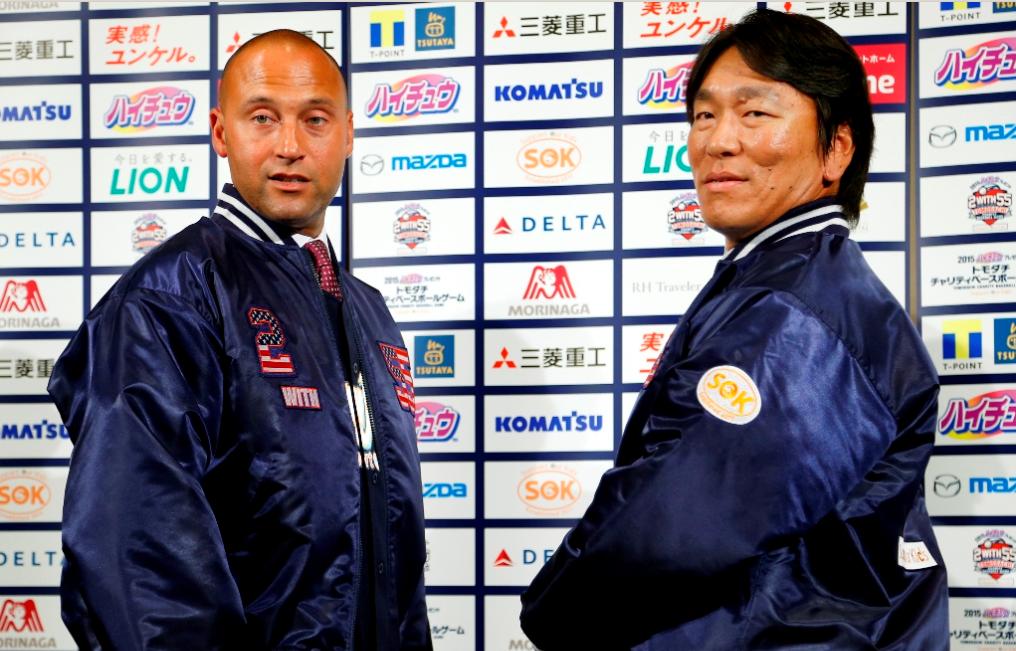 Derek Jeter y Hideki Matsui