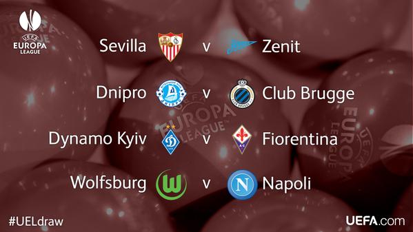 Los duelos de cuartos en Europa League 