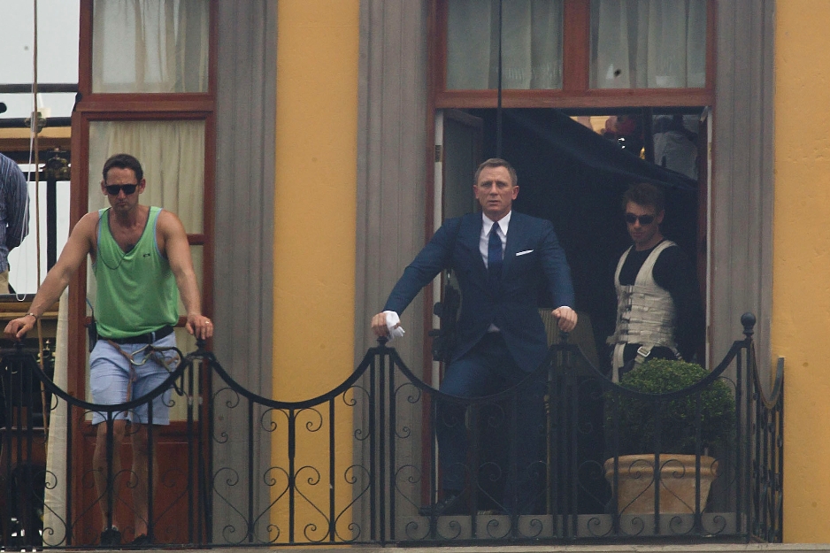 Daniel Craig inició con el rodaje de 'James Bond: Spectre' en la ciudad de México.
