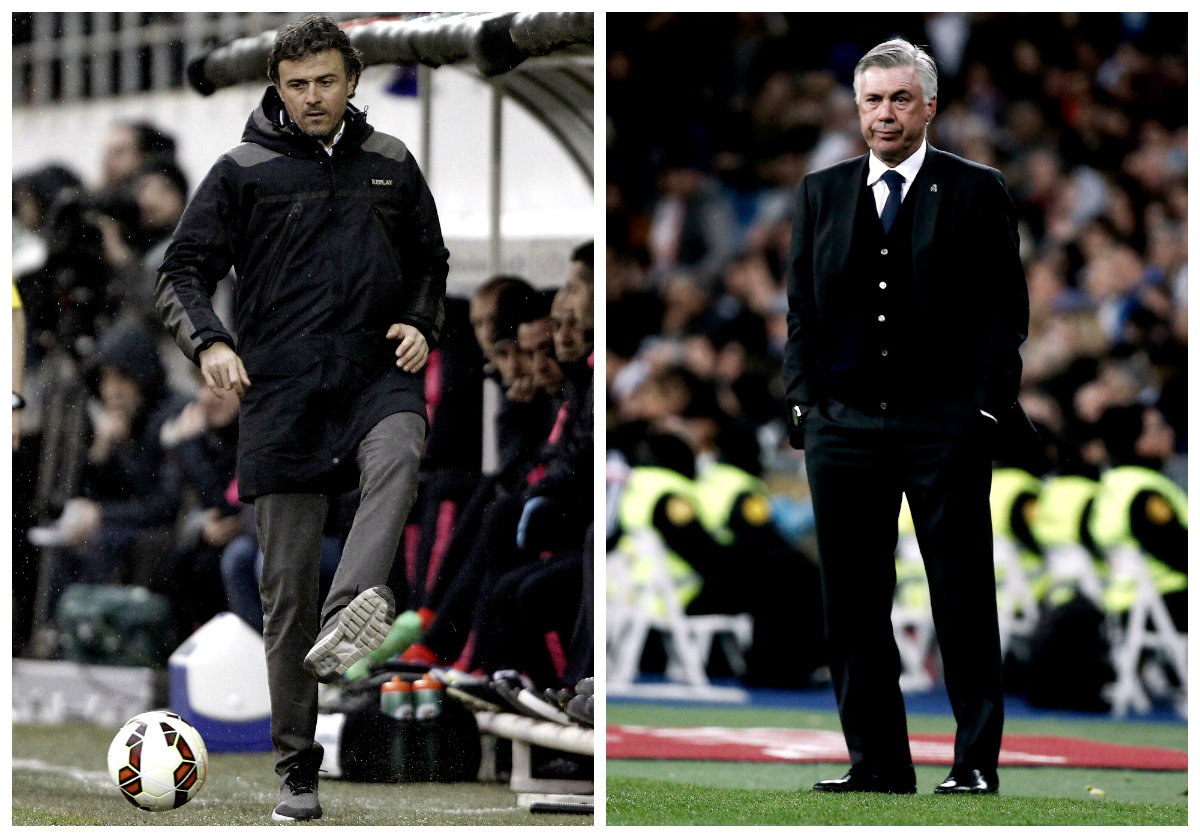 Luis Enrique y Carlo Ancelotti