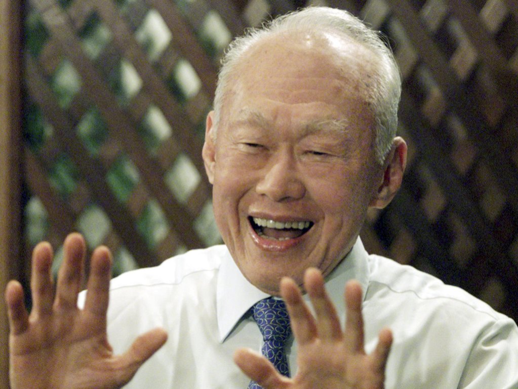 Lee Kuan Yew, ex primer ministro y fundador de Singapur.