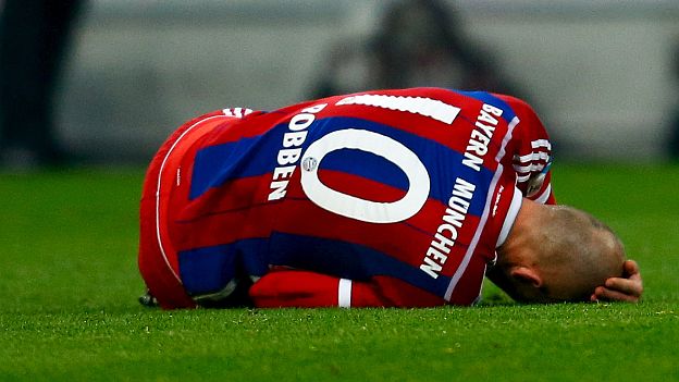 Arjen Robben, delantero del Bayern Múnich 