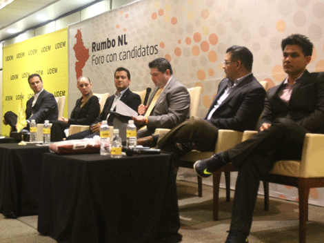 Es la primera vez que coinciden todos los candidatos a la alcaldía de Monterrey,