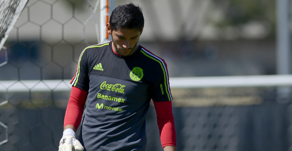José de Jesús Corona en el entrenamiento de Los Ángeles 