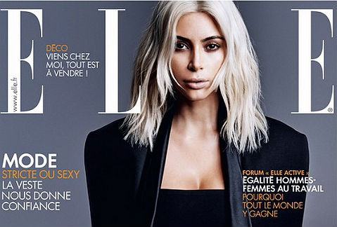Kim Kardashian en Elle