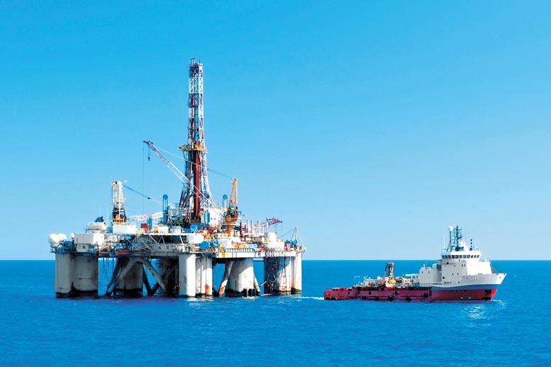 Plataforma de la petrolera estatal.