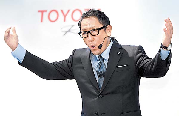 Akio Toyoda, presidente de la empresa.