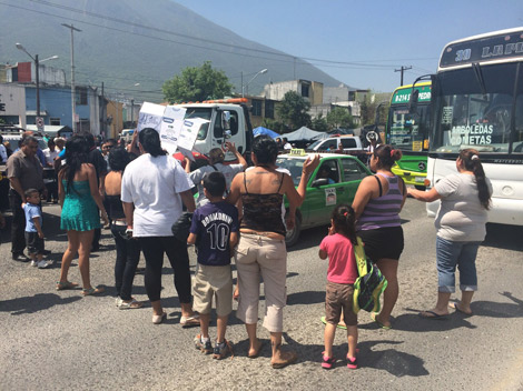 Protesta de vecinos.