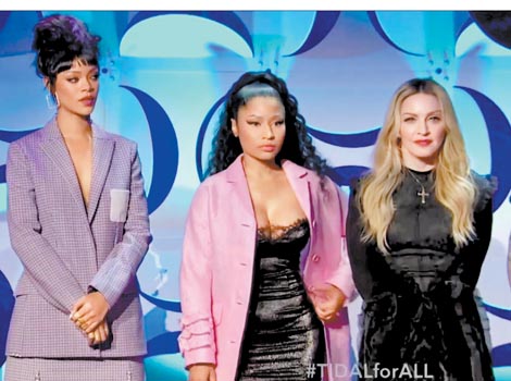 Rihanna, Nicki Minaj y Madonna se sumaron a la iniciativa. 