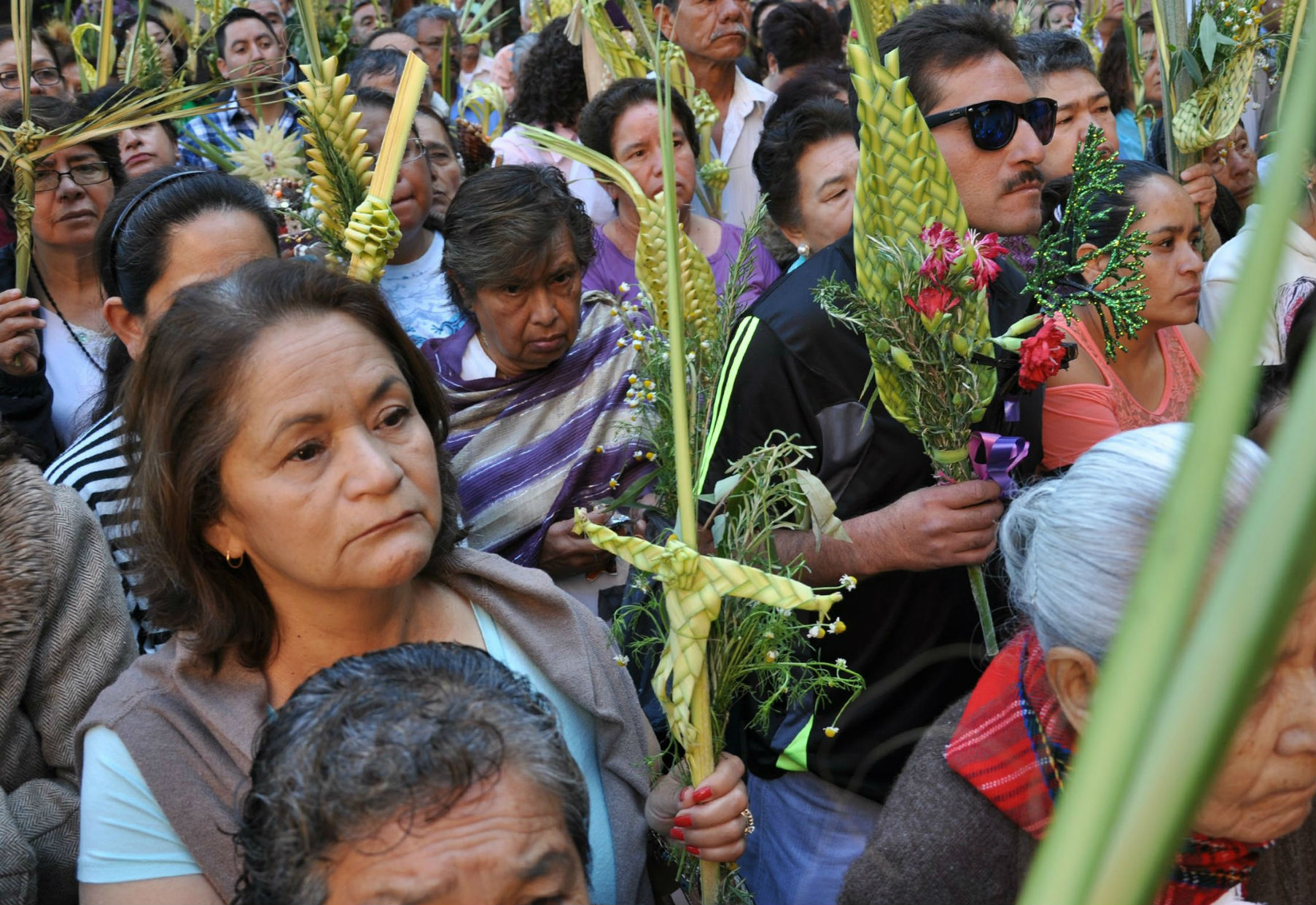 Celebración de domingo de ramos.
