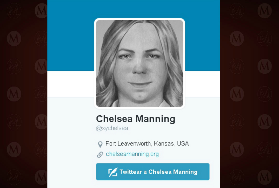 Imagen de la cuenta de Twitter de Chelsea Manning
