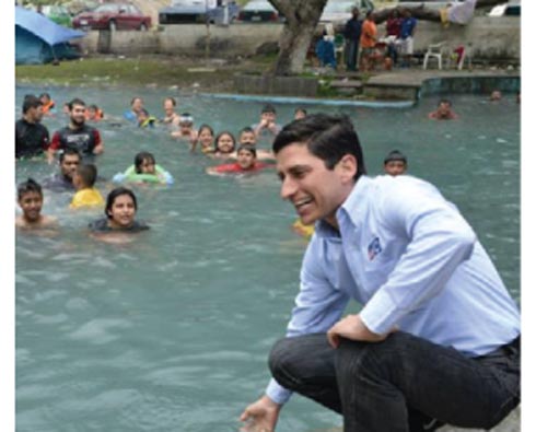 Acudió a un balneario.