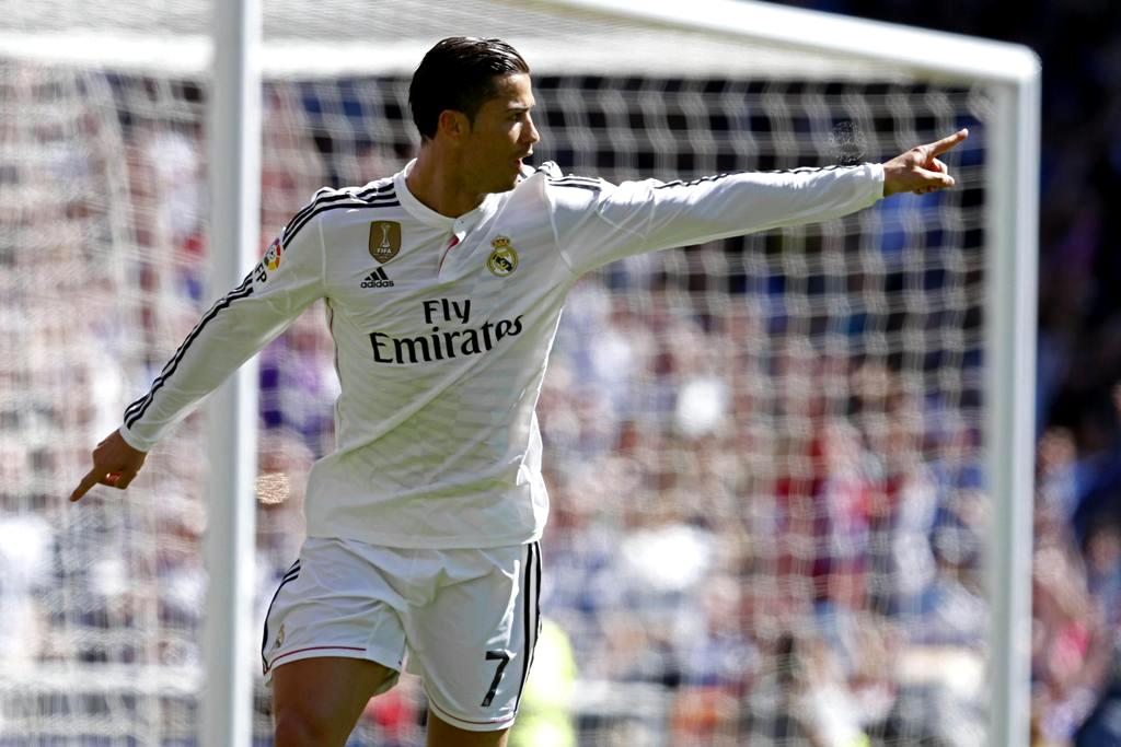 Cristiano Ronaldo anotó cinco goles en la goleada del Real Madrid 